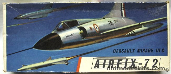 Airfix 1/72 Mirage IIIC, 292 plastic model kit